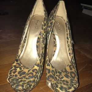Cheetah print heels